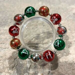 Festive Christmas Ornament Bracelet